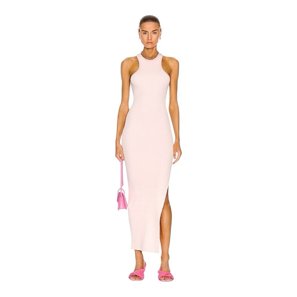 SER.O.YA SOFIE DRESS Bodycon Tank Maxi Pink & White Size Medium NWT Sold out